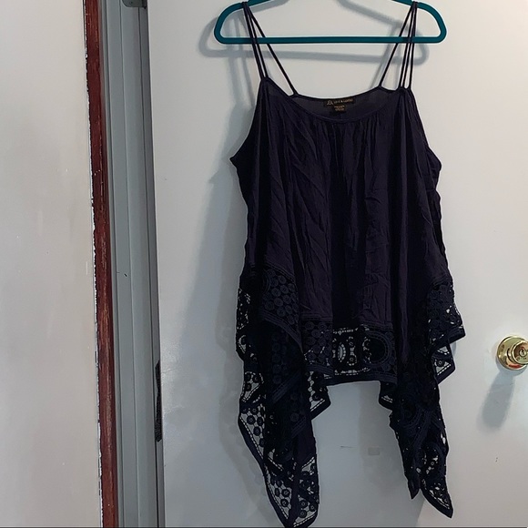 Love and Legend crochet Handkerchief hem tank